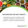 NaturesPlus magnesio 200 mg ingredientes