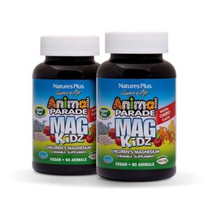 NaturesPlus MagKidz Animal Parade gomitas cereza frente