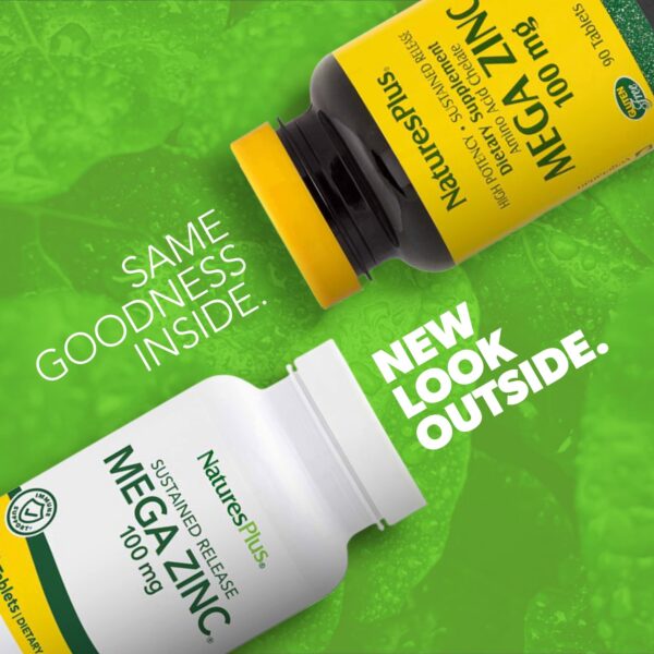 Frente de la caja NaturesPlus Mega Zinc