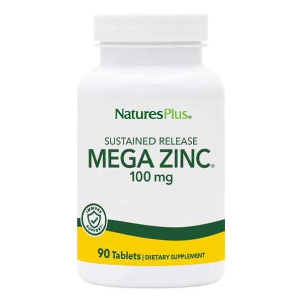 NaturesPlus Mega Zinc 100 mg caja frontal
