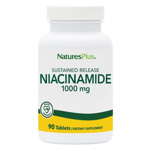 NaturesPlus Niacinamida 1000mg tabletas liberación prolongada
