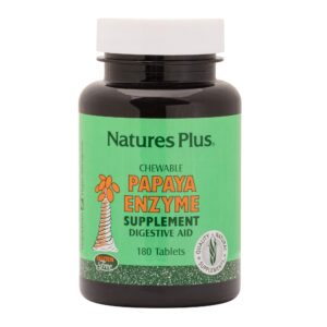 Frontal de NaturesPlus Papaya Enzyme Tabletas Masticables