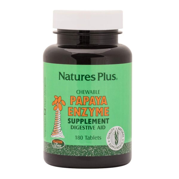 Version 1.0.0 Frontal de NaturesPlus Papaya Enzyme Tabletas Masticables