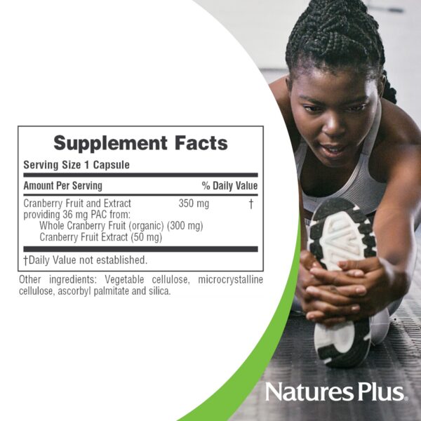Version 1.0.0 Cápsulas NaturesPlus PRO Cranberry Plus presentadas frontalmente