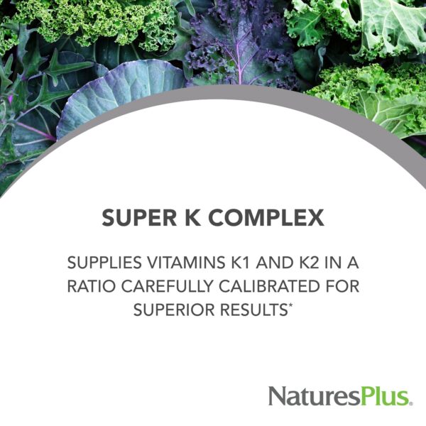 Etiqueta frontal de NaturesPlus PRO Super K Complex