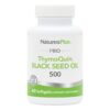 Etiqueta de NaturesPlus PRO ThymoQuin Black Seed Oil 500 mg