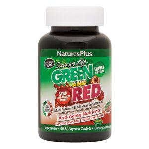 NaturesPlus Source of Life Multivitamínico Verde y Rojo