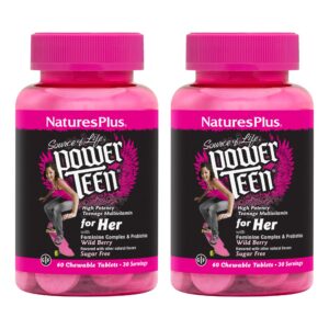 NaturesPlus Source of Life Power Teen para ella frasco