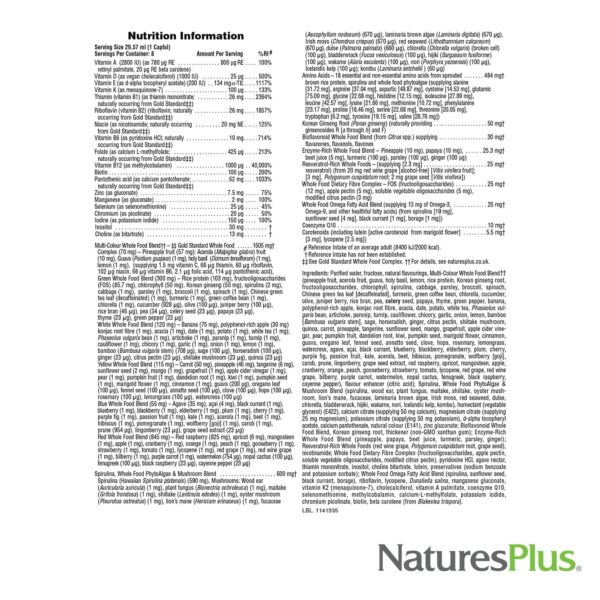 Version 1.0.0 Envase lateral Natures Plus Source of Life Gold multivitamínico líquido