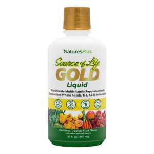 NaturesPlus Source of Life Gold multivitamínico líquido 30 oz botella