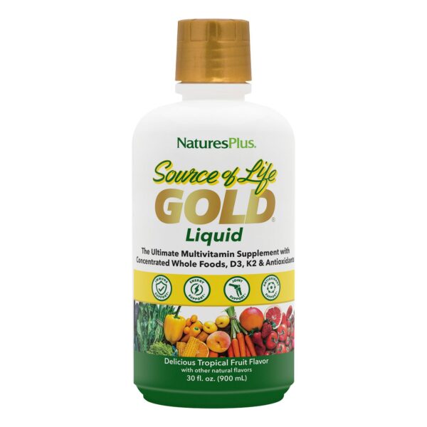 NaturesPlus Source of Life Gold multivitamínico líquido 30 oz botella