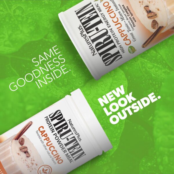 Version 1.0.0 Frasco NaturesPlus Spirutein etiqueta