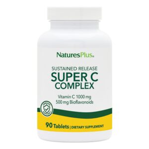 Frasco de NaturesPlus Super C Complex 90 tabletas