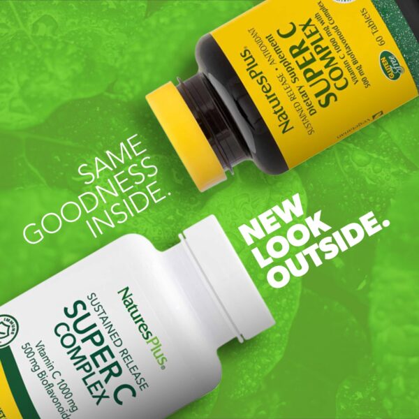 Etiqueta frontal del suplemento Super C Complex