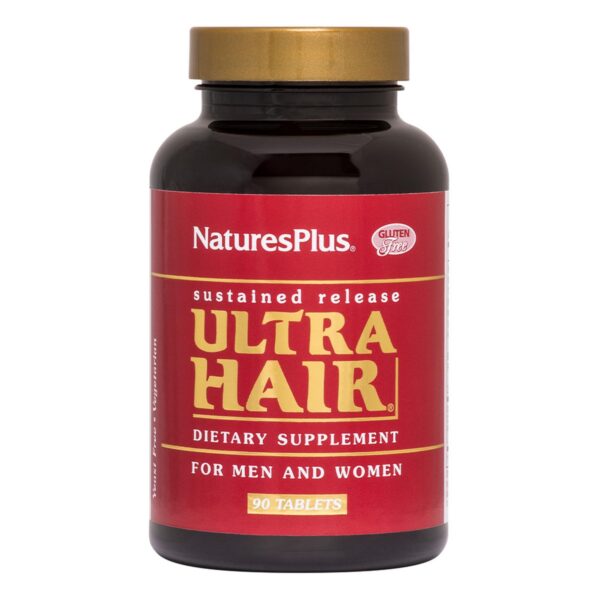 Frente del frasco de NaturesPlus Ultra Hair