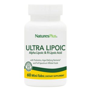 NaturesPlus Ultra Lipoic mini pastillas frente