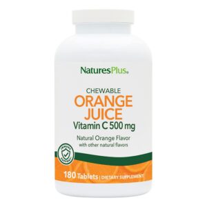 NaturesPlus vitamina C masticable 500mg 180 tabletas