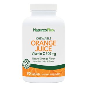 NaturesPlus vitamina c masticable tabletas sabor naranja 90 count