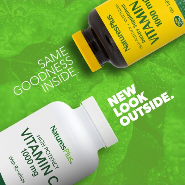 NaturesPlus caja vitamina c y rosa mosqueta 180 tabletas