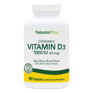Version 1.0.0 NaturesPlus vitamina d3 tabletas masticables 90 unidades