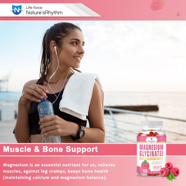 Frasco de gomitas magnesio 65 piezas