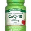 Version 1.0.0 Frente de la caja Nature's Truth CoQ10 400 mg cápsulas suaves