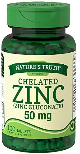Nature's Truth zinc 50 mg tableta frontal
