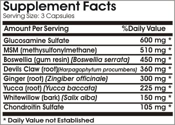 Frente de la botella Advanced Joint Support Max