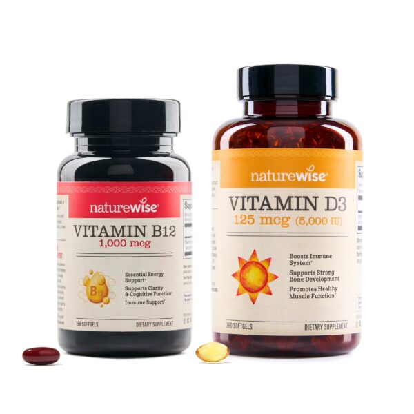 NatureWise B12 1000mcg cápsulas blandas frontal