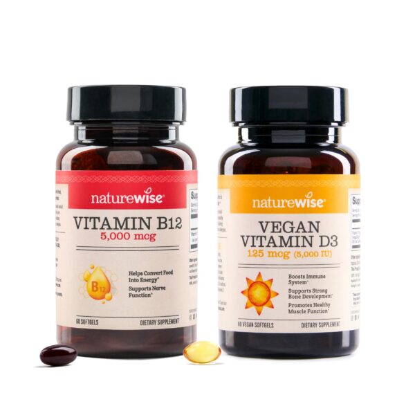 NatureWise B12 5000 mcg + D3 5000 UI caja