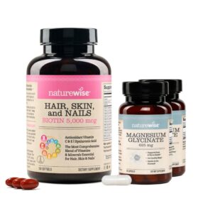 NatureWise Biotina 5000 mcg etiqueta