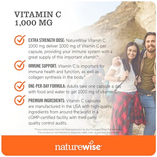 Version 1.0.0 NatureWise cápsulas vitamina c 1000mg vista trasera botella