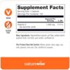 NatureWise complemento vitamina c 1000mg etiqueta lateral