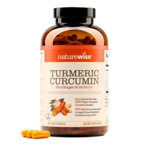 NatureWise curcumina cúrcuma 2250mg con pimienta negra para mejor absorción