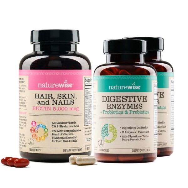 Version 1.0.0 NatureWise Hair Skin Nails empaque frontal