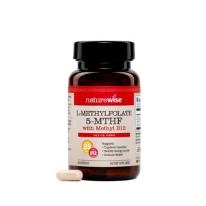 Version 1.0.0 Frasco NatureWise L-Methylfolate + B12 de 60 cápsulas