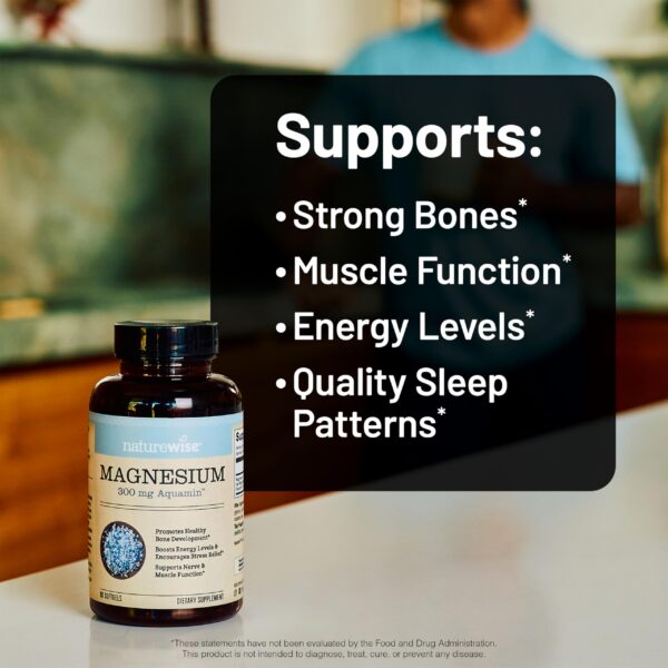 Version 1.0.0 Frasco de cápsulas blandas NatureWise Magnesio Marino