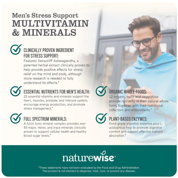 Cápsulas NatureWise multivitamin hombres