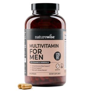 Version 1.0.0 Multivitaminico NatureWise para hombres 240 cápsulas paquete frontal