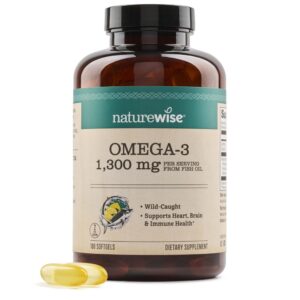 NatureWise Omega 3 botella softgels frontal