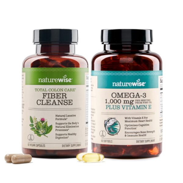 Version 1.0.0 NatureWise Total Colon Care más Omega 3 salud digestiva y cerebral