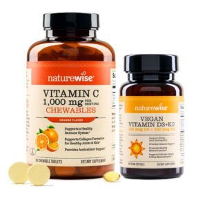 Frasco frontal NatureWise Vit C + D3 + K2
