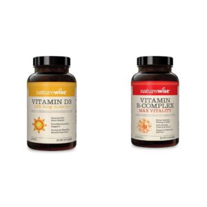 Frasco NatureWise Vitamina D3 5000 UI + Complejo B