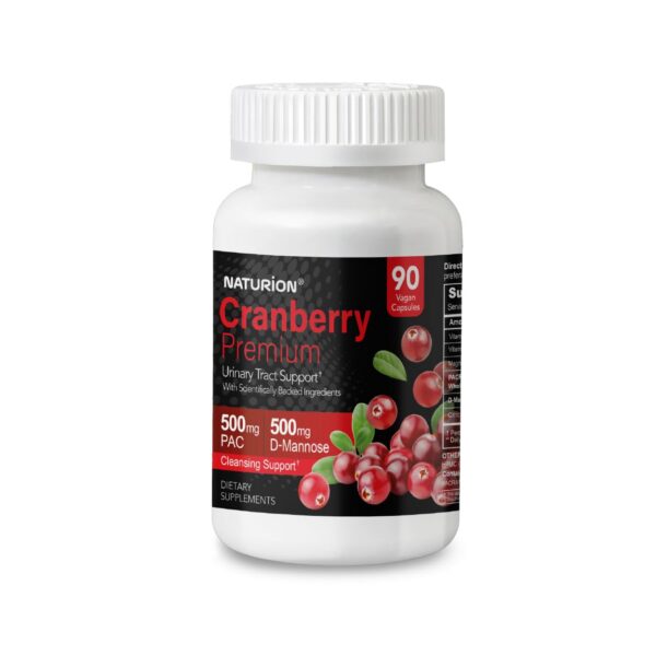 NATURION Cranberry Premium suplemento para salud urinaria caja frontal