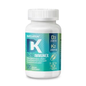 NATURION D3 K2 IMMUNEX suplemento vitamina D3 y zinc