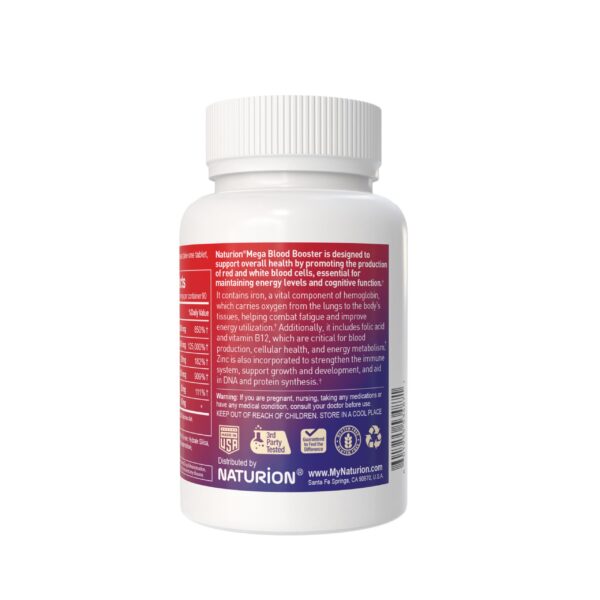 Tabletas NATURION Mega Blood Booster