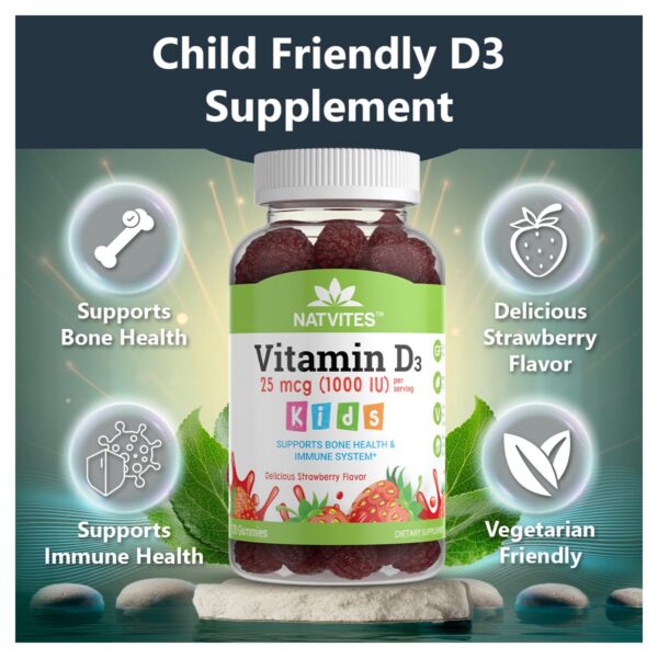 Version 1.0.0 Gomitas de vainilla D3 sabor fresa