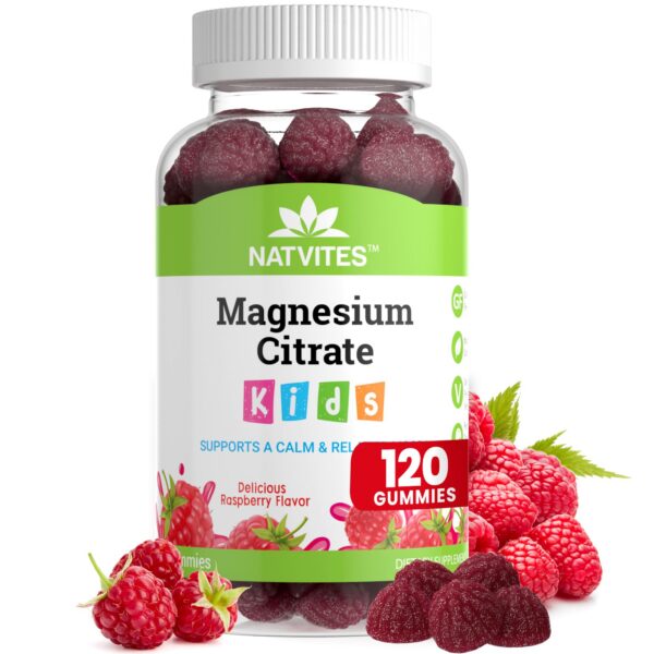 Etiqueta frontal del producto Natvites para niños