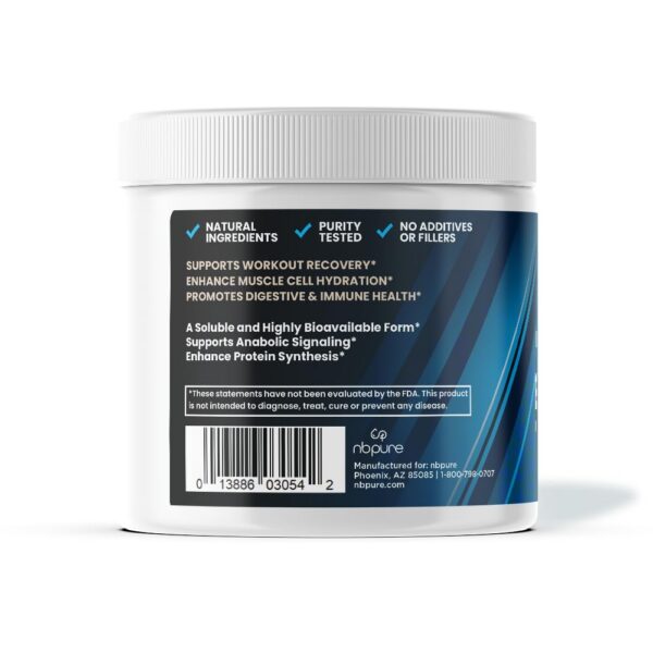 Etiqueta del envase nbpure Glutamine PepForm