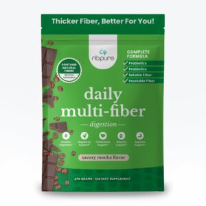 nbpure polvo fibra diaria salud digestiva sabor mocha